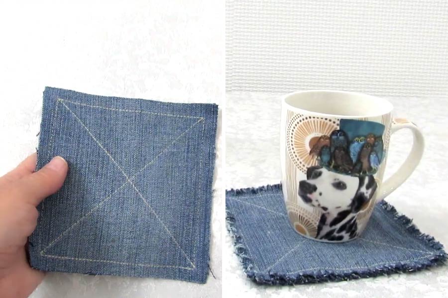 রকমারি কোস্টার বানানো যায় ডেনিম দিয়েই।