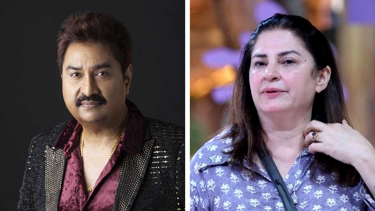 (বাঁ দিকে) কুমার শানু, (ডান দিকে) কুনিকা সদানন্দ।