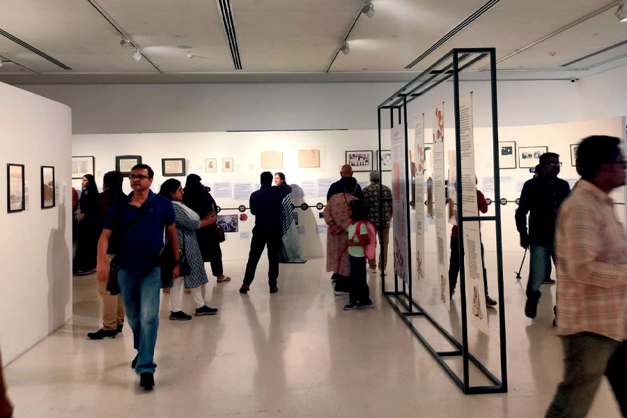 প্রদর্শনীর একাংশ।