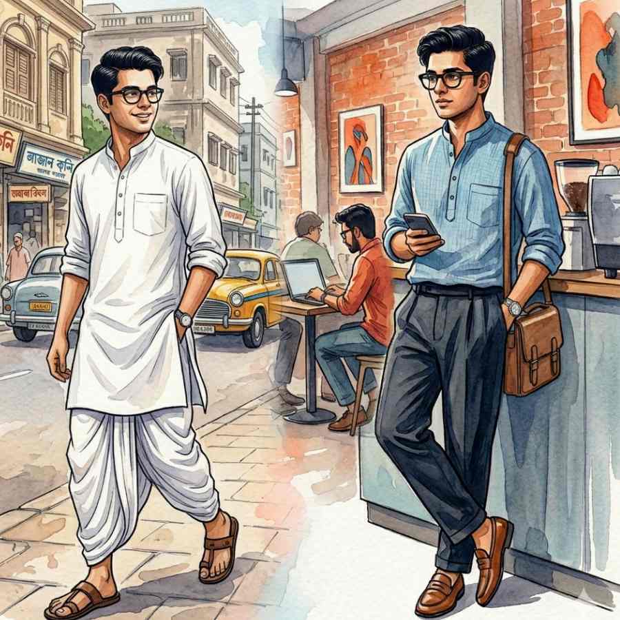 the new generation is turning to their grandpa's wardrobe to make new fashion trend named grandpa core fashion dgtl