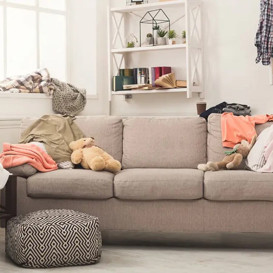 What is the pick 5-toss 5-add 5 rule for decluttering home dgtl