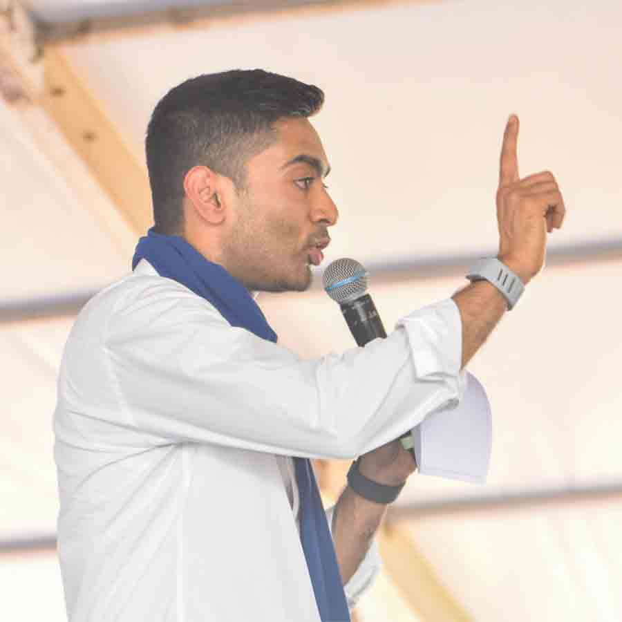 দাসপুরের জগন্নাথপুরে অভিষেক বন্দ্যোপাধ্যায়।