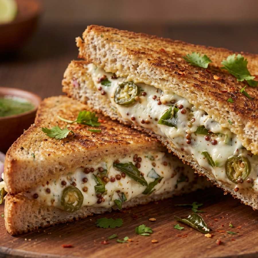 দই তড়কা স্যান্ডউইচ।