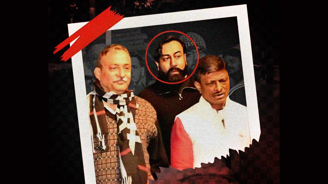 (বাঁ দিকে) দেবব্রত মজুমদার, জিৎ মুখোপাধ্যায় (মাঝে চিহ্নিত), বাপ্পাদিত্য দাশগুপ্ত (ডান দিকে)