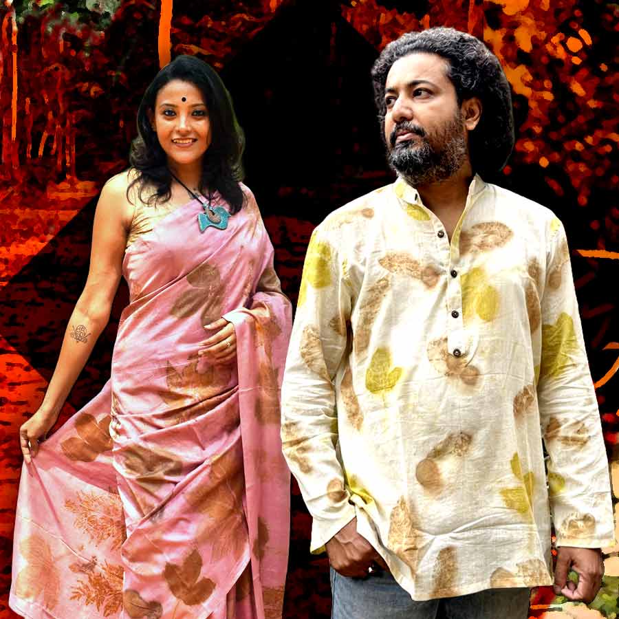 Eco-Print is a new trend in the eco-friendly fashion