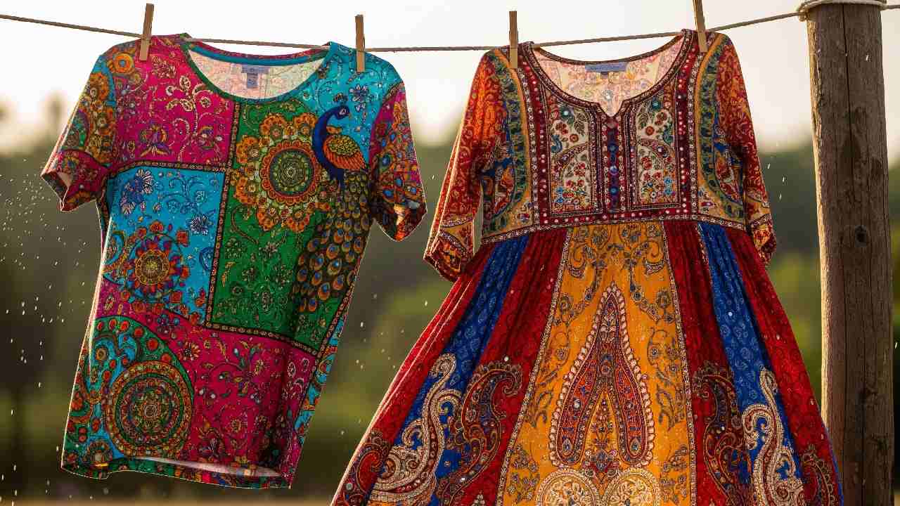 রঙিন পোশাকের রং  ধরে রাখার উপায় কী?