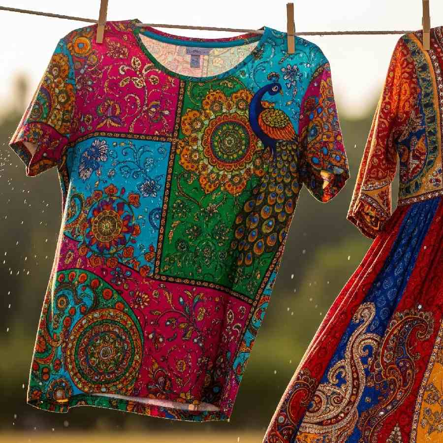 রঙিন পোশাকের রং  ধরে রাখার উপায় কী?