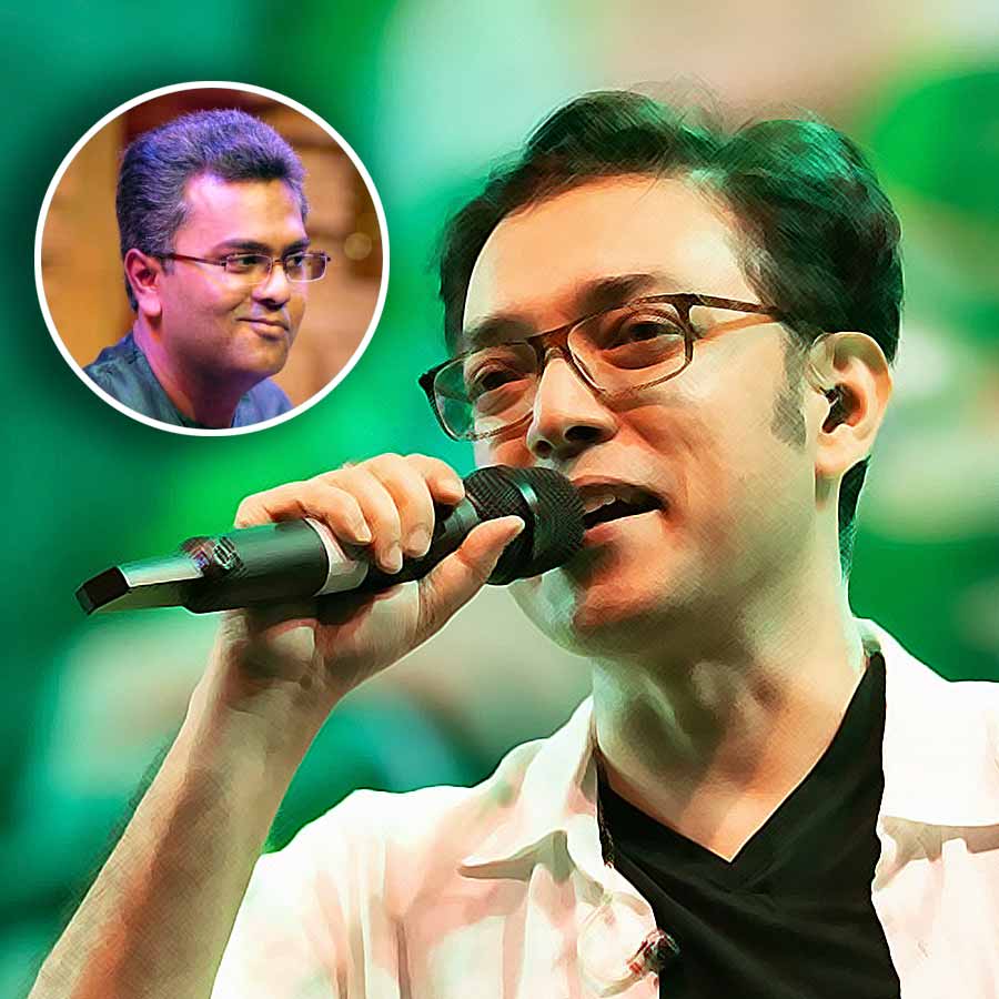 অনুপমের জন্মদিনে কলম ধরলেন সরোদবাদক প্রত্যুষ।