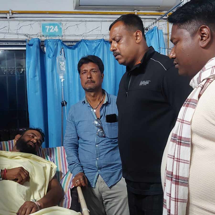 The ruling party's district youth general secretary was injured in a clash between the TMC and BJP dgtld