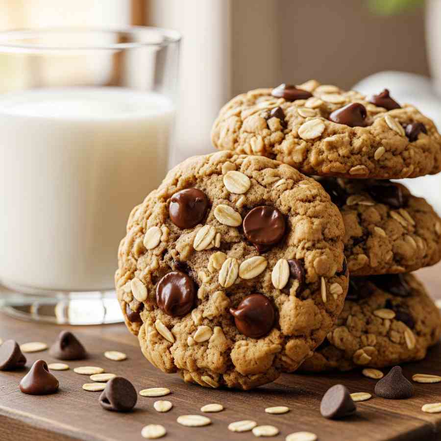 ওট্‌স-চকোলেট চিপ কুকি।