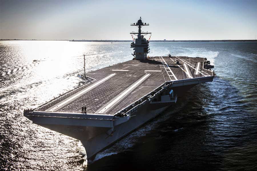 China made three American warships replicas in Taklamakan desert, a big concern for US 