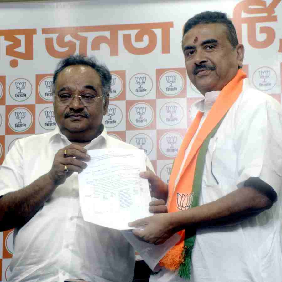 Suvendu Adhikari receives party symbol for filing nomination in two seats dgtl