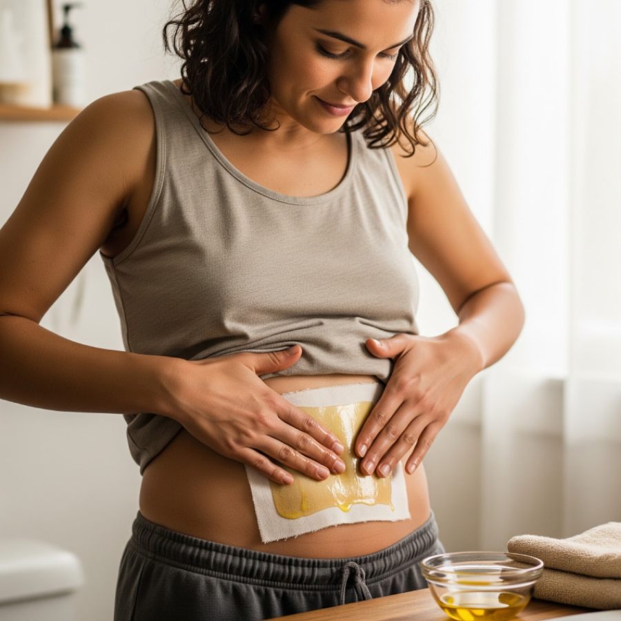 What is castor oil belly patch trend and how does it help dgtl