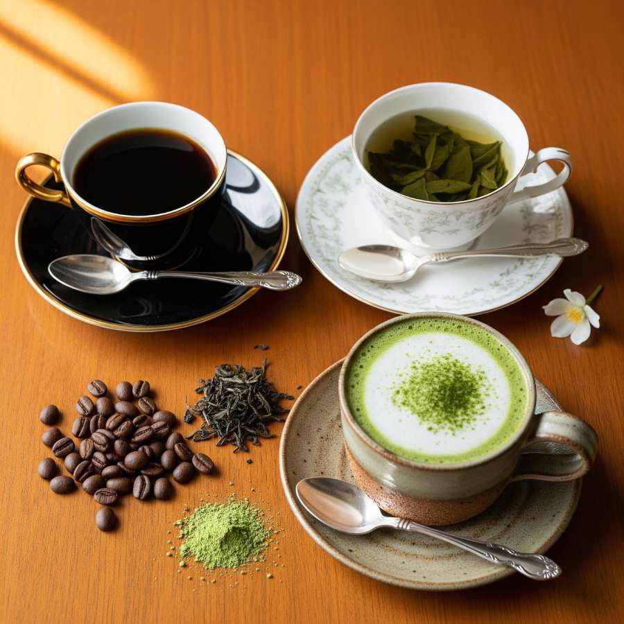 The Ultimate Gut Health Battle, Is black Coffee, Matcha or Green Tea Better for Digestion Dgtl