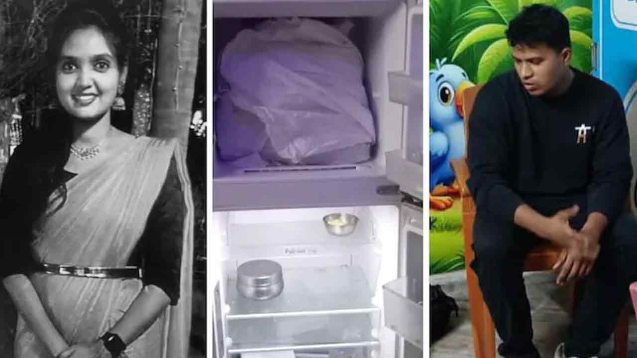 (বাঁ দিকে) মৌনিকা। চিন্তাদা রবীন্দ্র (ডান দিকে)।