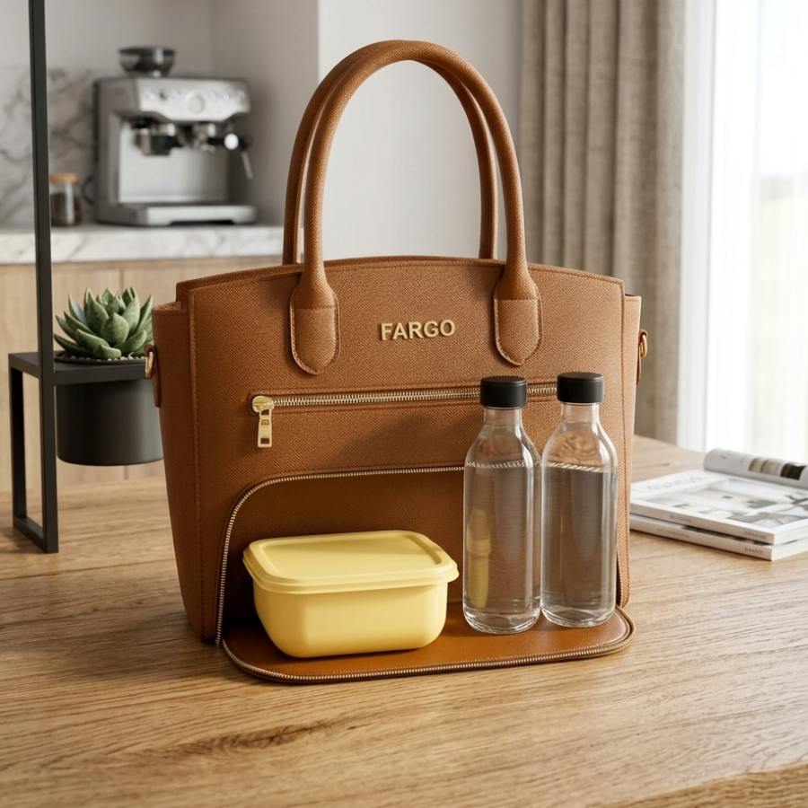 ‘লাঞ্চ বক্স’ এ বার টোট ব্যাগেরই অংশ।