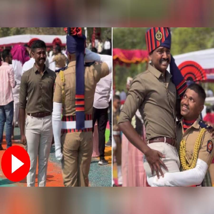 Video of a man struggling to hold back his tears after watching his younger brother dressed in the Mumbai police uniform went viral dgtl