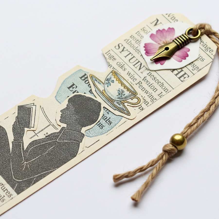 বুক মার্ক বানানো যায় পুরনো ম্যাগাজিনের পাতা, ছবি কেটে জুড়েই।