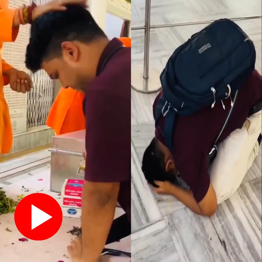 Video shows young man from Uttar Pradesh gets emotional after clearing UPPSC exam and started crying at Hanuman temple