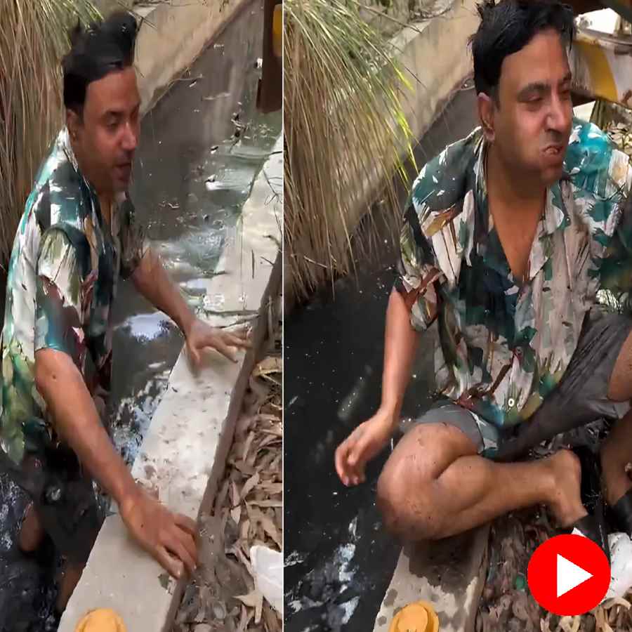 A viral video of an influencer dipping food in sewage sparks outrage online dgtl