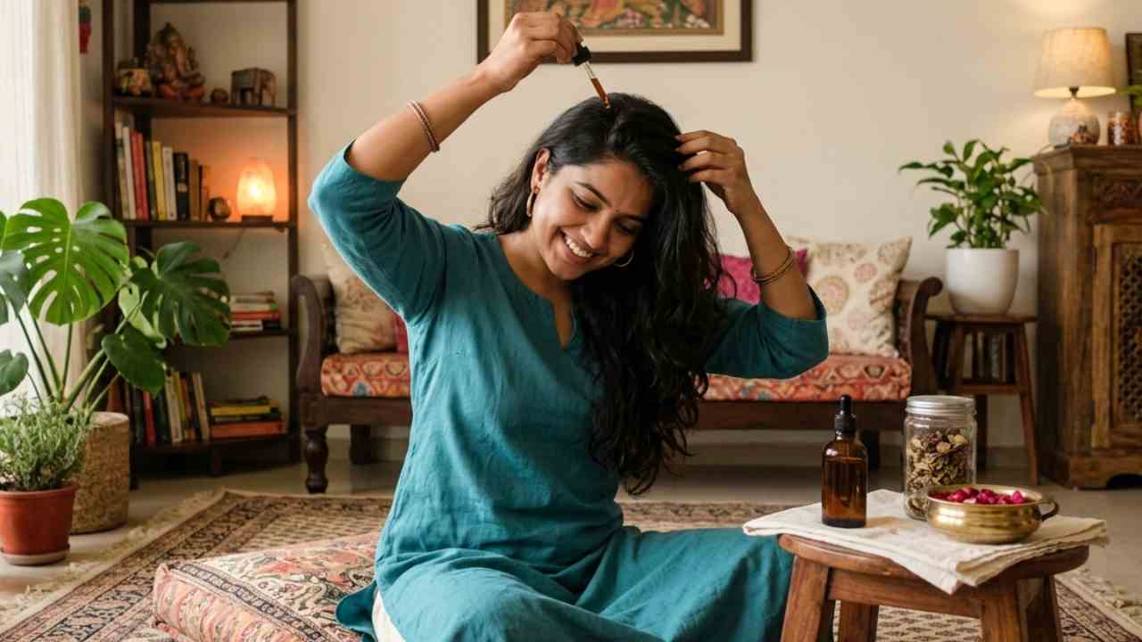 মাথায় ঘাম জমে দুর্গন্ধ হবে না, বানিয়ে নিন কিছু সুগন্ধি হেয়ার সিরাম।