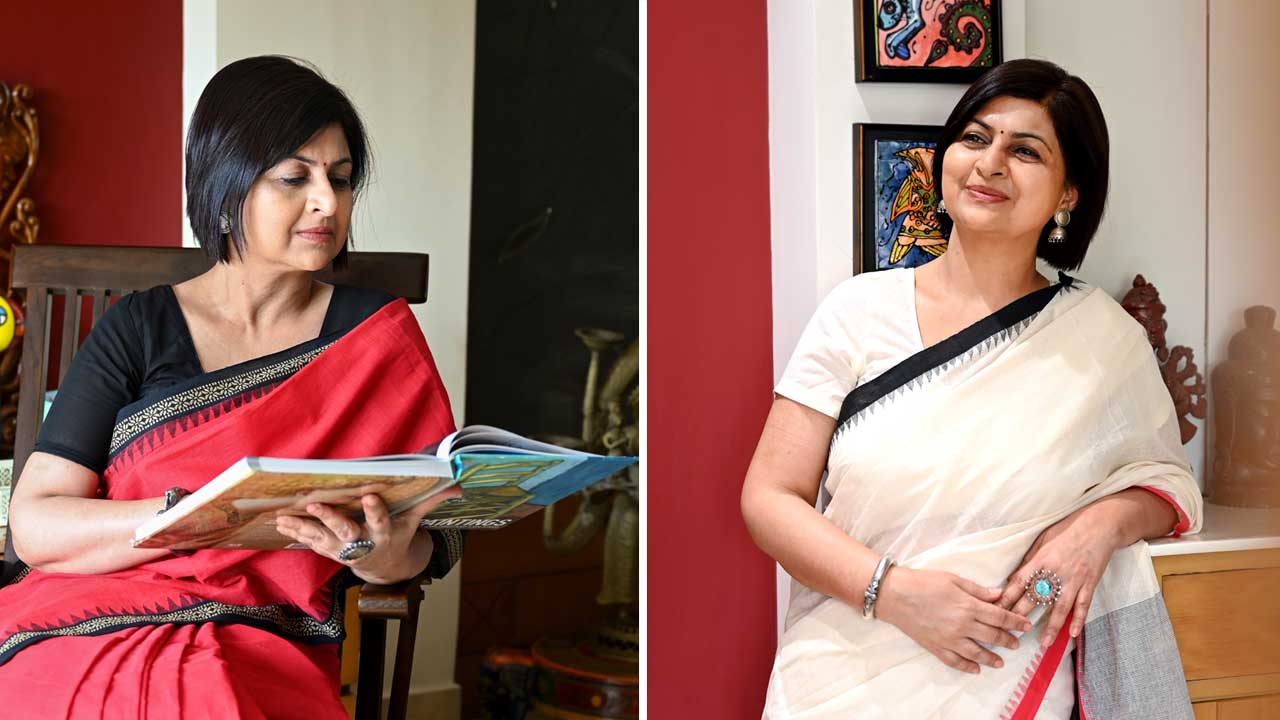 The fashion of khadi saree on summer season
