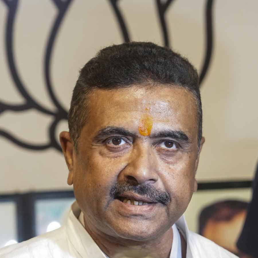 CM Mamata Banerjee will secure a lead in only one ward in Bhabanipur—BJP candidate Suvendu Adhikari claims during a party meeting