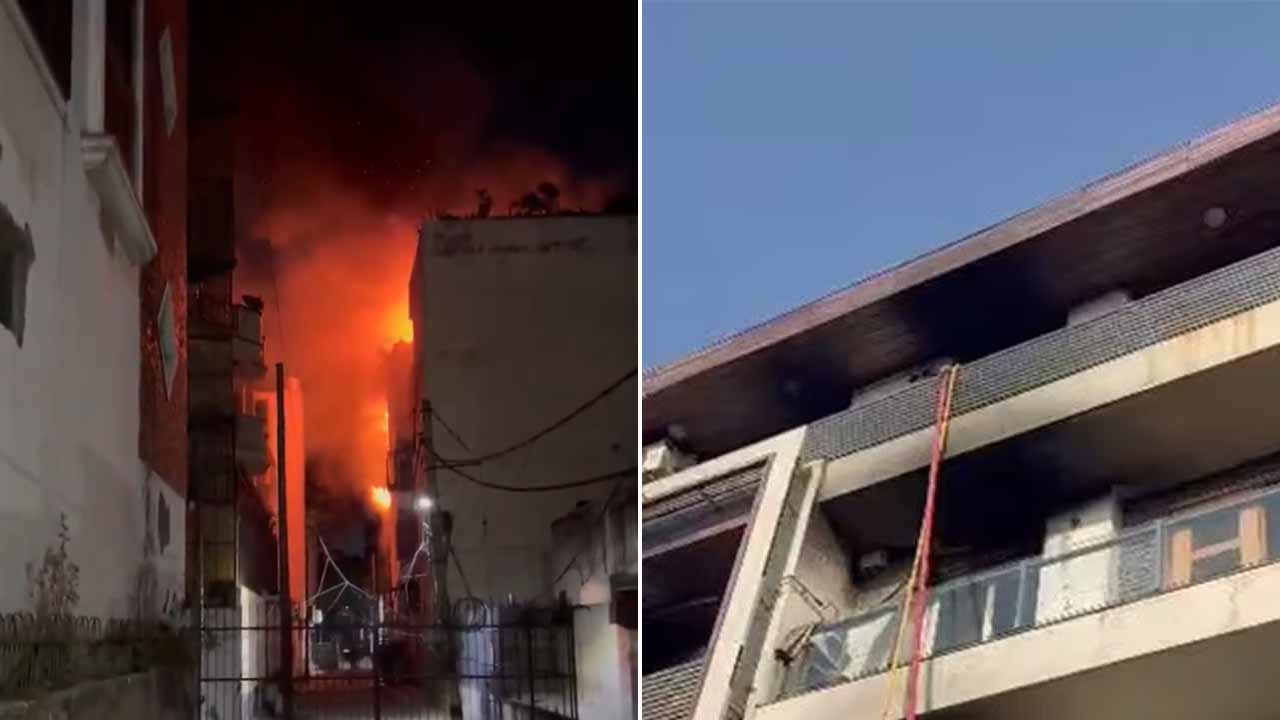 এই বহুতলেরই তিন তলায় আগুন লাগে রবিবার সকালে। ছবি: সংগৃহীত।