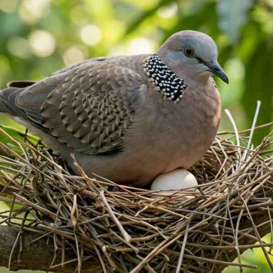 Is it good sign if spotted dove makes nest inside your house dgtl