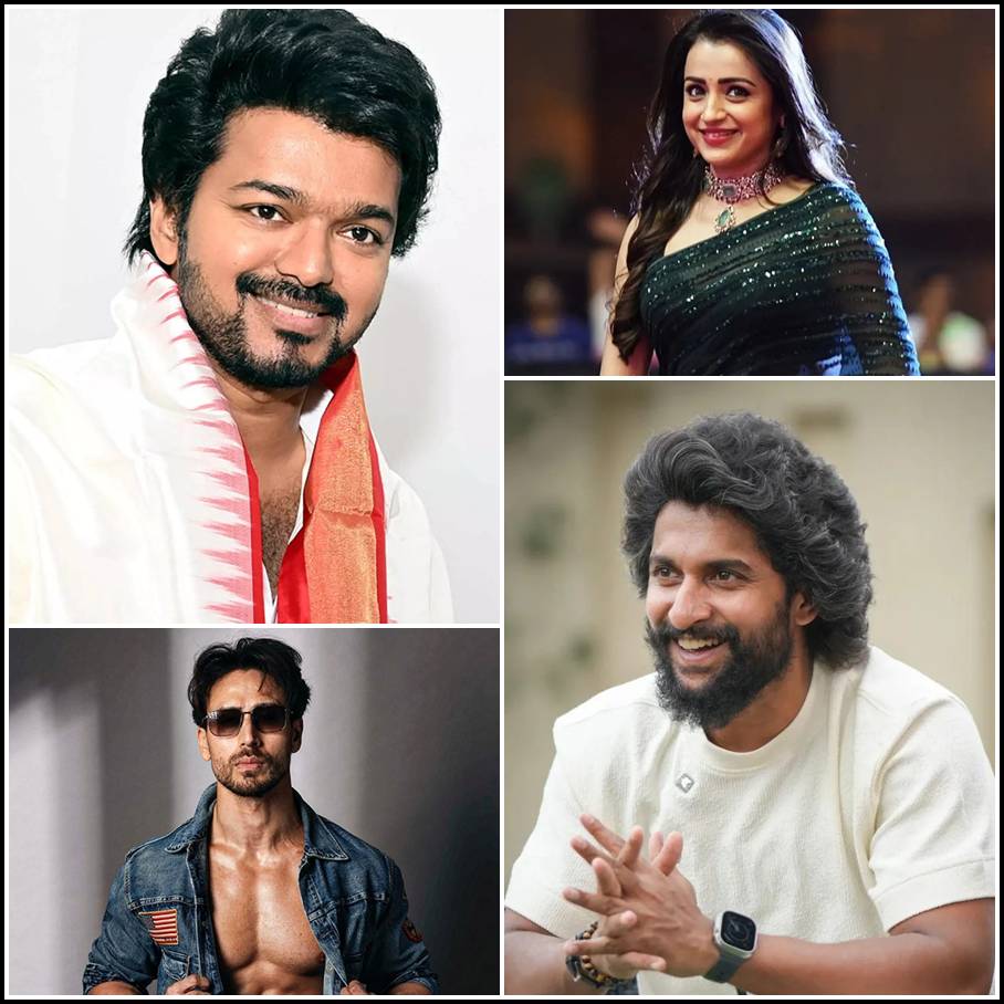বিজয় থলপতিকে শুভেচ্ছা জানালেন তৃষা কৃষ্ণন, ননী, টাইগার শ্রফ।