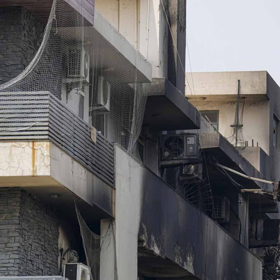 দিল্লির বহুতলে অগ্নিকাণ্ড। ফাইল চিত্র।