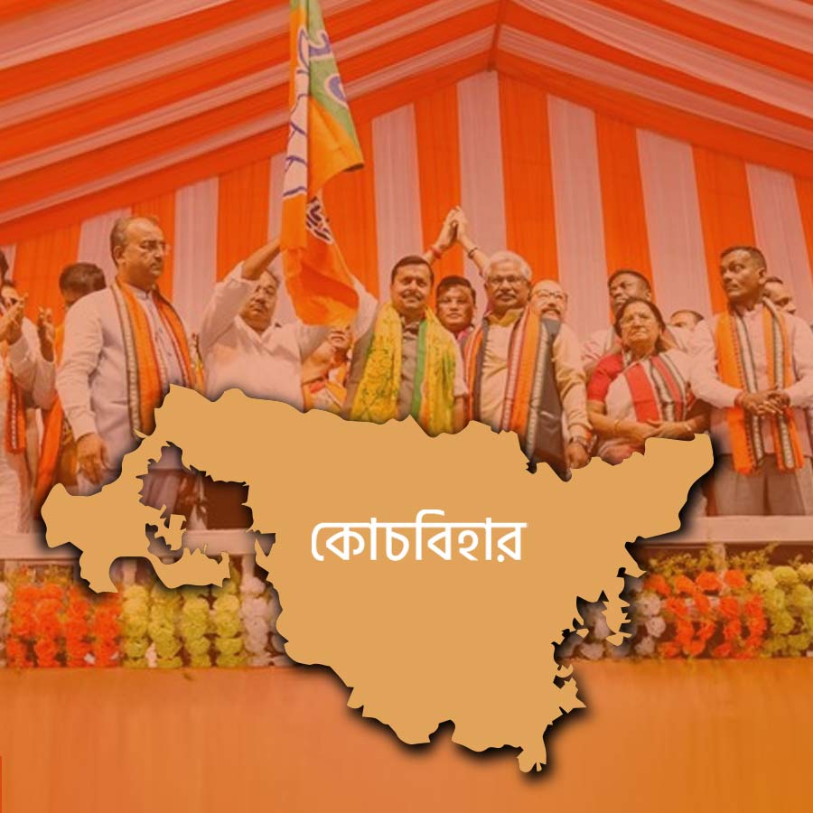 District-Wise seats comparison across TMC, BJP, Congress, CPIM