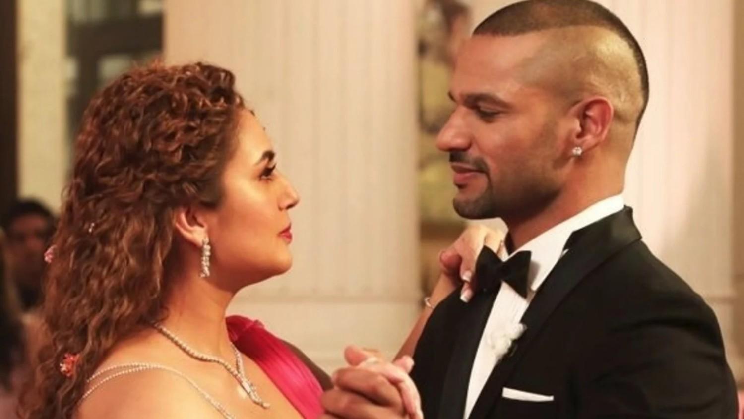 Huma Qureshi with Shikhar Dhawan