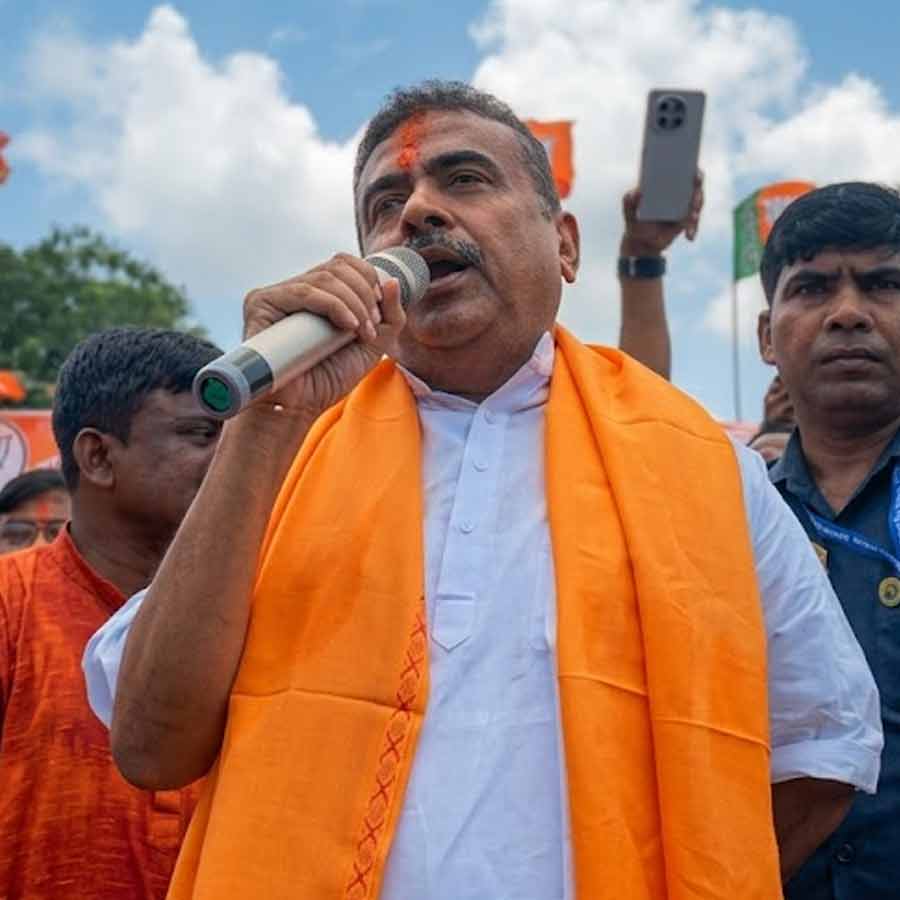 Suvendu Adhikari addresses people from Nandigram on wednesday dgtld