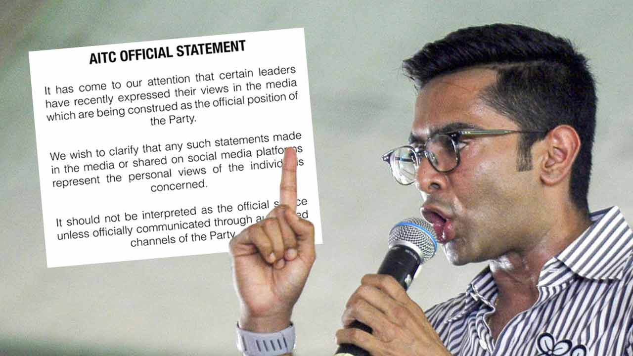 তৃণমূলের সর্বভারতীয় সাধারণ সম্পাদক অভিষেক বন্দ্যোপাধ্যায়।