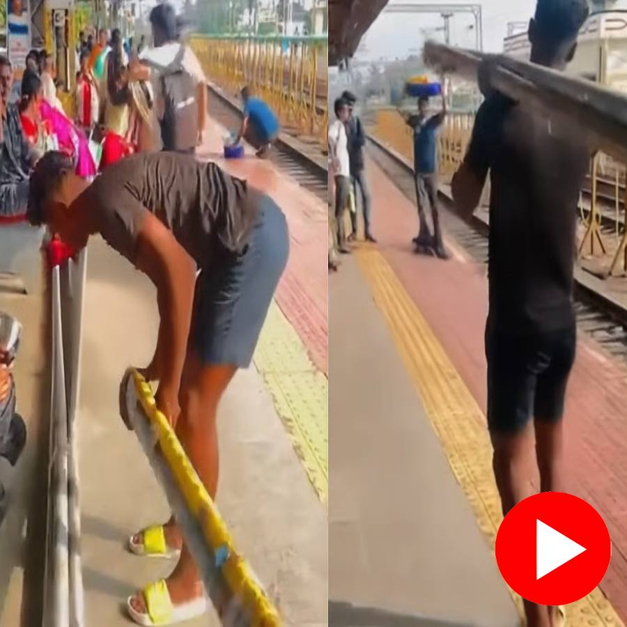 A video showed a pole vault champion was stranded for over 12 hours at Rajahmundry railway station with his equipment went viral dgtl