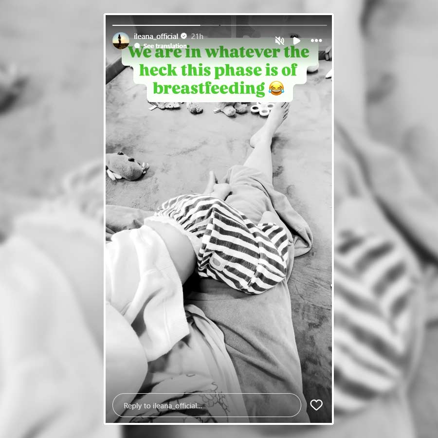 সমাজমাধ্যমে যে ছবি ভাগ করে নিয়েছেন ইলিয়ানা।