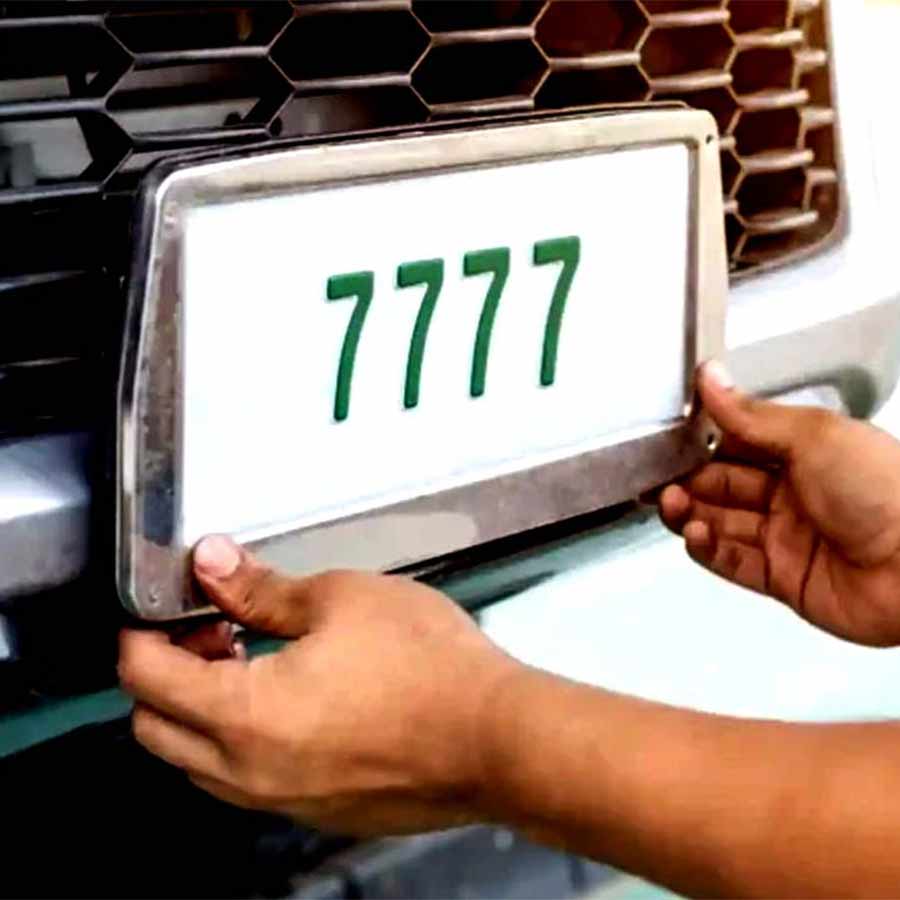 No need for proper documentation a bribe can get a person fake number plate