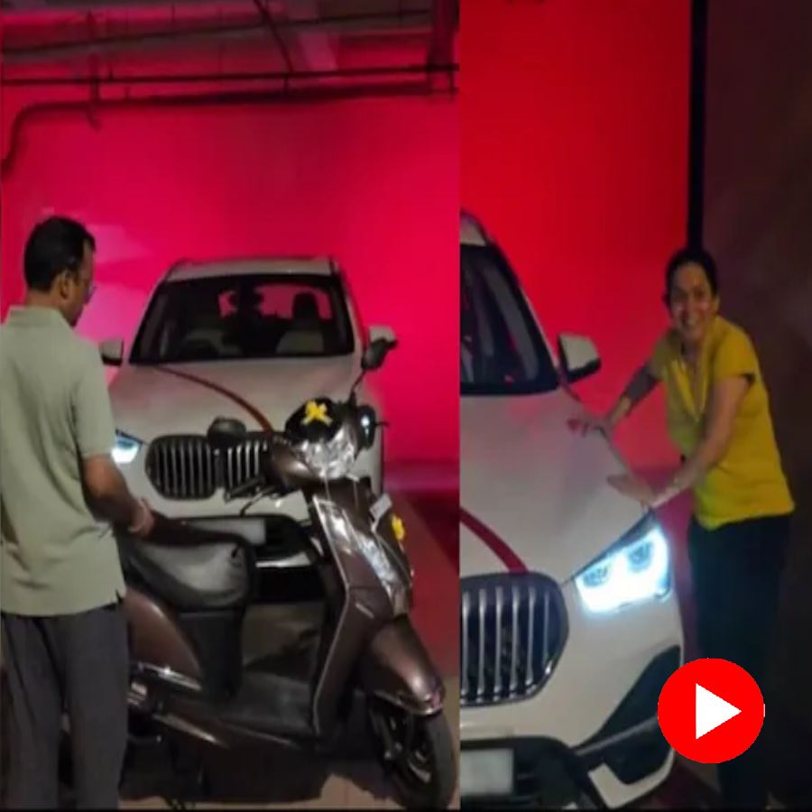 A video shows an Indian techie and content creator surprised his parents with a BMW goes viral dgtl