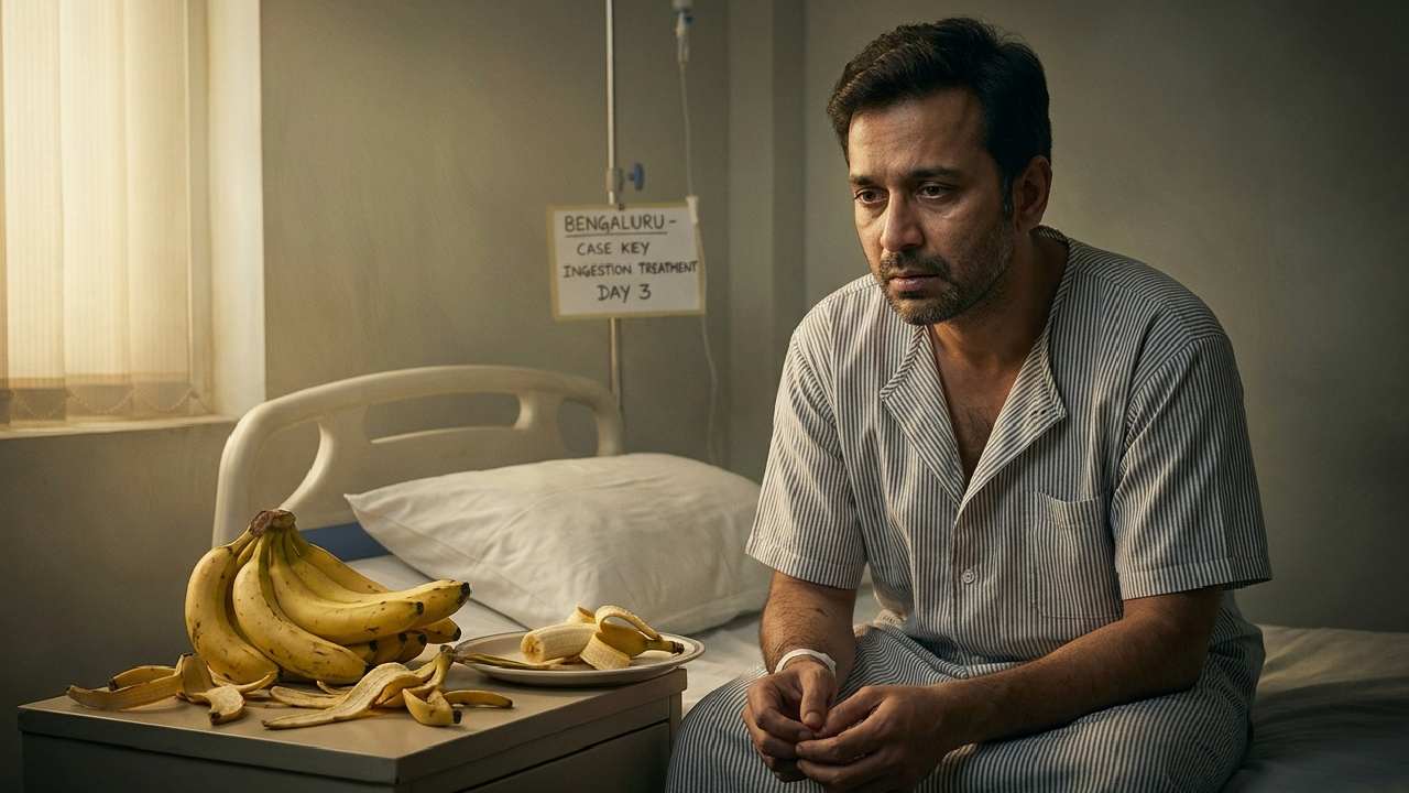 Man swallows lock-up key in panic of case in Bengaluru, doctors fed him 10kg bananas in three days