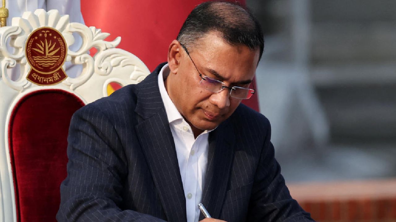 বাংলাদেশের প্রধানমন্ত্রী তারেক রহমান।