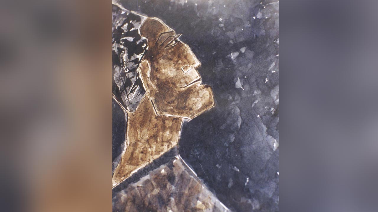 বিস্ময়াবিষ্ট: রবীন্দ্রনাথের আঁকা ছবি।