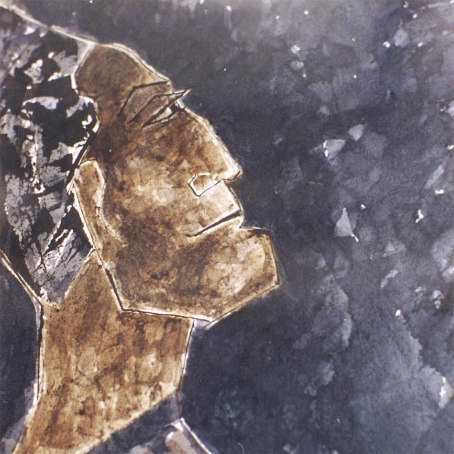 বিস্ময়াবিষ্ট: রবীন্দ্রনাথের আঁকা ছবি।