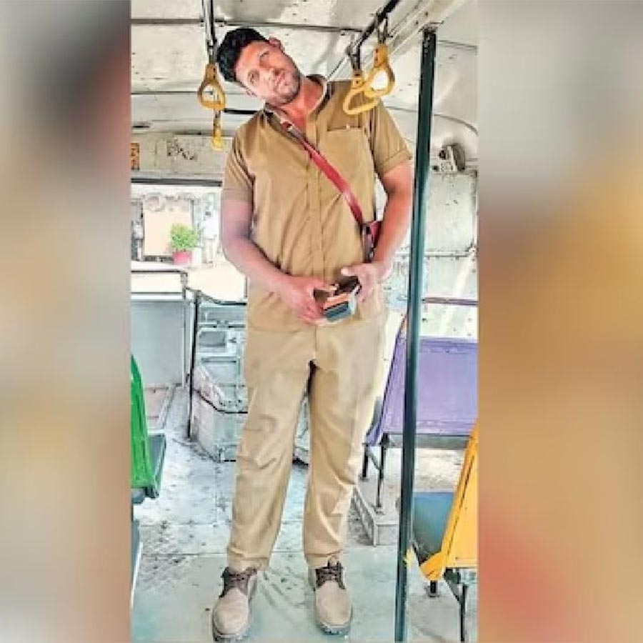 A 6-foot-tall bus conductor was reassigned out-of-designation duty after his height made bus work physically difficult dgtl