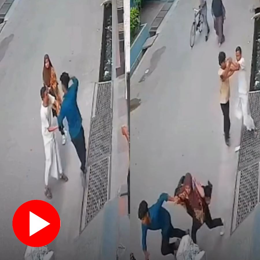 Video claims lover fled away with girlfriend in front of her father