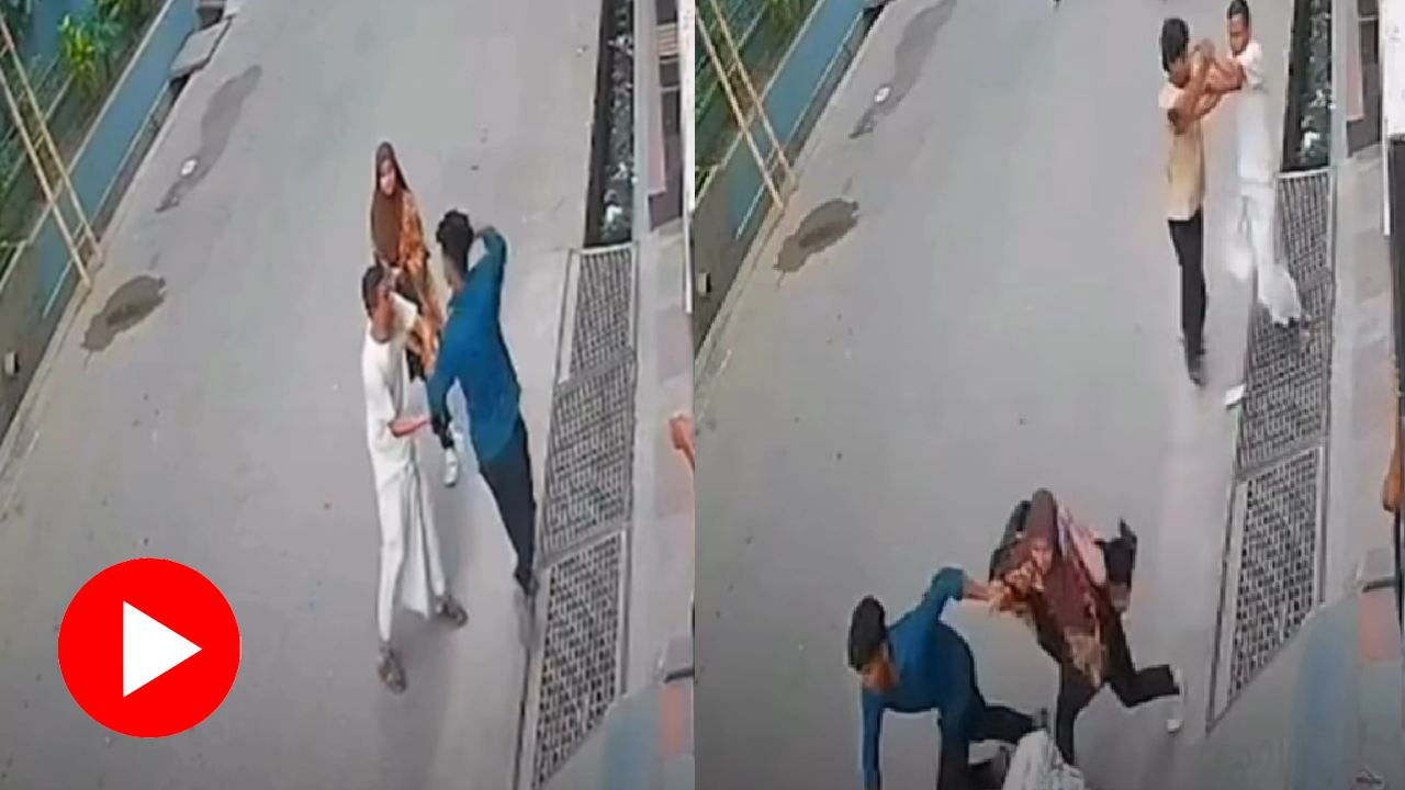 Video claims lover fled away with girlfriend in front of her father