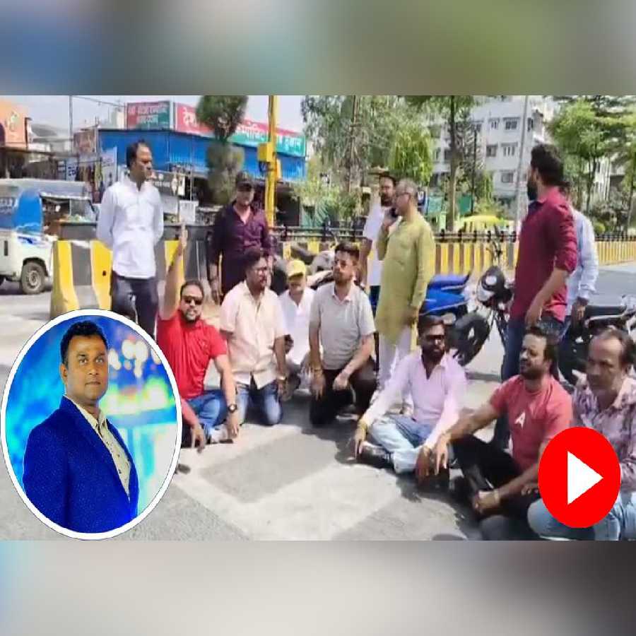 A video of woman traffic cop suspended after allegedly slapped BJP leader in Indore went viral dgtl