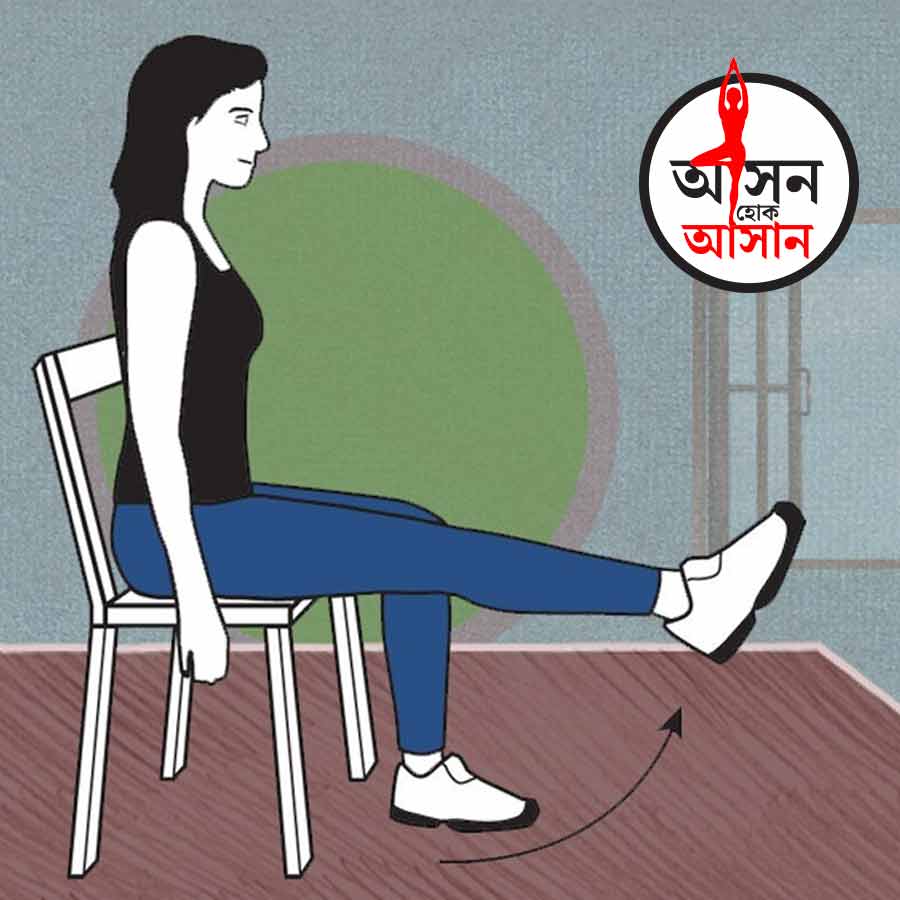 What are the health benefits of seated knee extension pose