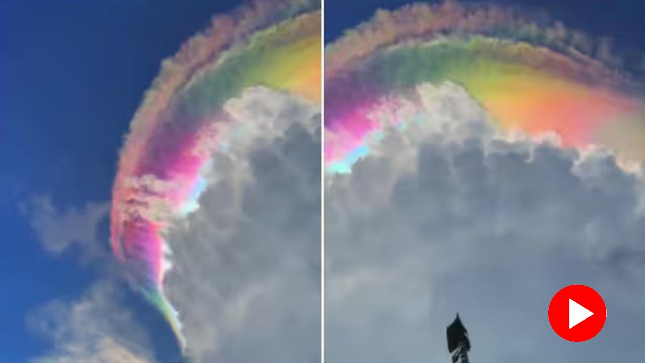 A video rainbow cloud filmed in Indonesia, drew widespread and went viral dgtl