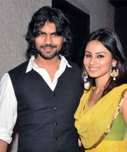 Mouni Roy and Gaurav Chopra